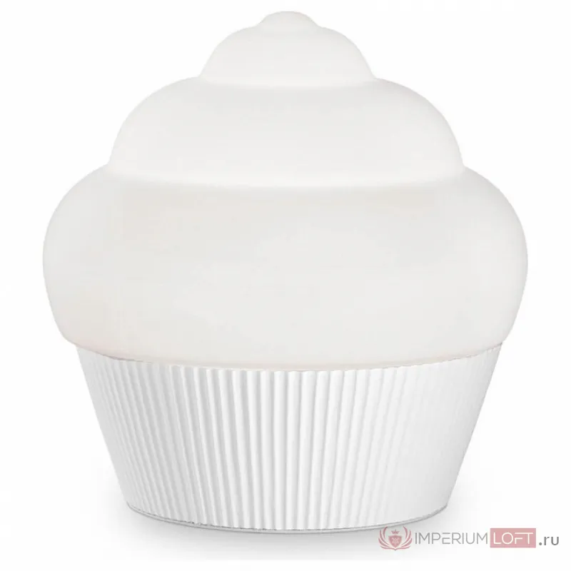 Настольная лампа декоративная Ideal Lux Cupcake CUPCAKE TL1 SMALL BIANCO Цвет плафонов белый от ImperiumLoft