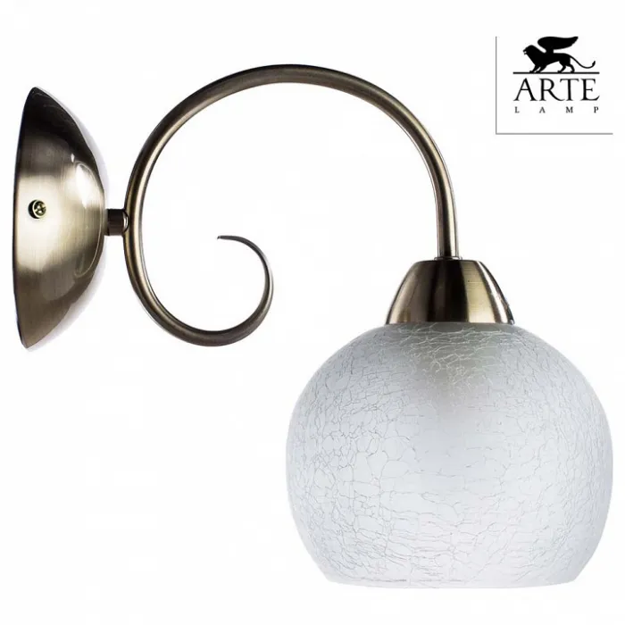 Бра Arte Lamp Margo A9316AP-1AB Цвет арматуры бронза Цвет плафонов белый от ImperiumLoft