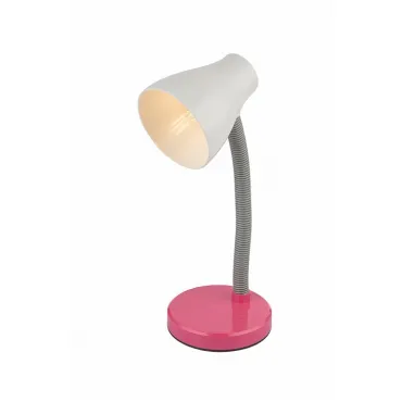 Настольная лампа офисная Globo Flynn 24805P Цвет арматуры розовый Цвет плафонов белый