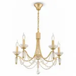 Подвесная люстра Freya Zoe FR2009PL-05G Цвет арматуры золото Цвет плафонов прозрачный от ImperiumLoft