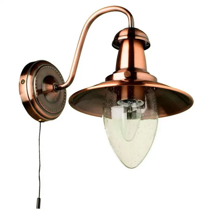 Бра Arte Lamp Fisherman A5518AP-1RB Цвет арматуры бронза Цвет плафонов прозрачный от ImperiumLoft