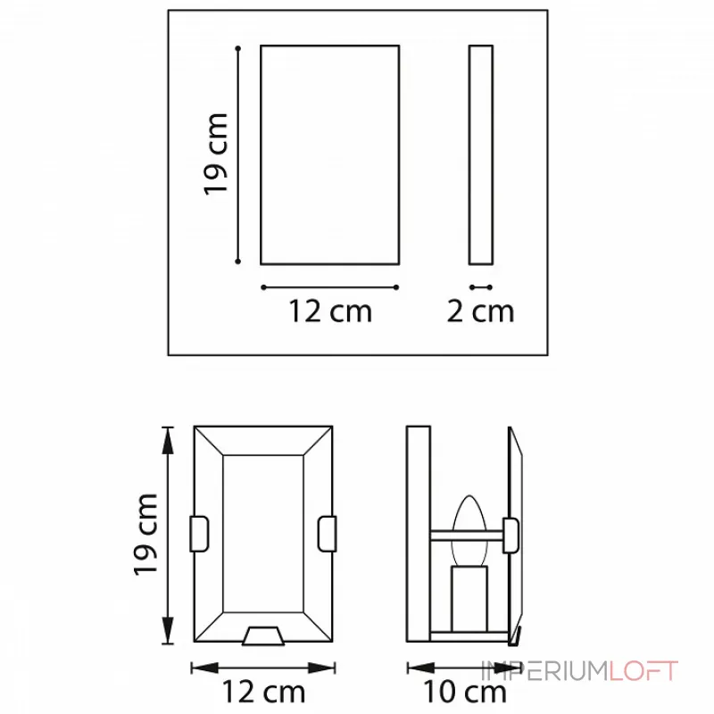 Бра Lightstar Novara 713617 Цвет плафонов прозрачный