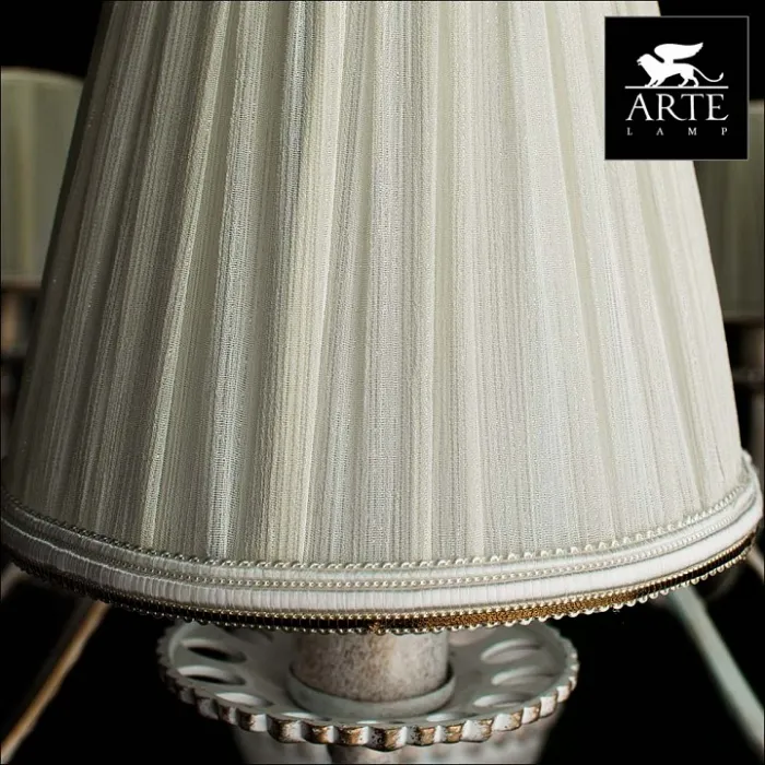 Подвесная люстра Arte Lamp Calamaro A2046LM-8WG Цвет арматуры золото Цвет плафонов белый от ImperiumLoft