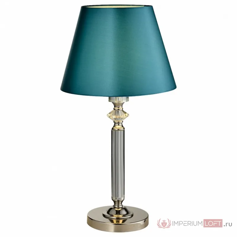 Настольная лампа декоративная ST-Luce Viore SL1755.174.01 Цвет арматуры никель Цвет плафонов зеленый от ImperiumLoft