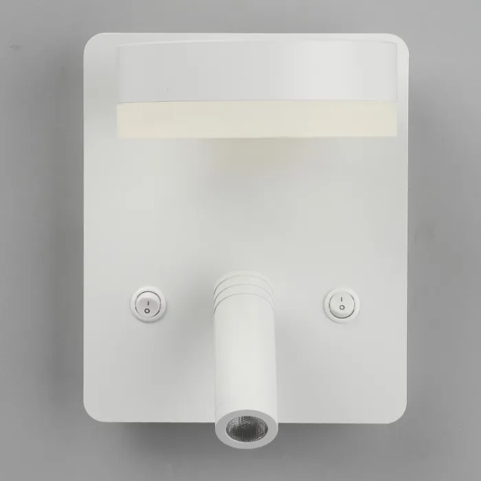 Бра с подсветкой Omnilux Sorano OML-10901-02 Цвет арматуры белый Цвет плафонов белый от ImperiumLoft