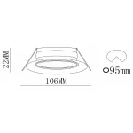 Встраиваемый светильник Donolux DL18813 DL18813/9W White R