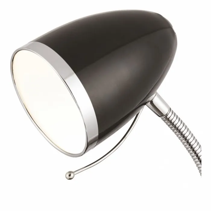 Настольная лампа офисная Arte Lamp Cosy A6145LT-1BK Цвет арматуры хром Цвет плафонов хром от ImperiumLoft