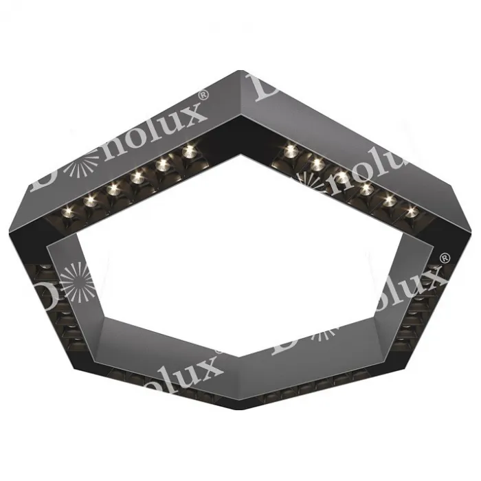 Накладной светильник Donolux DL18515 DL18515С111А36.34.500BB Цвет арматуры серебро Цвет плафонов черный от ImperiumLoft
