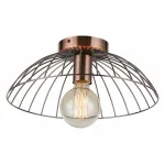 Накладной светильник Lussole Brooks LSP-8249 Цвет плафонов черный Цвет арматуры медь