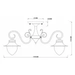 Потолочная люстра Rivoli Сomodita S3 WG Б0037724 