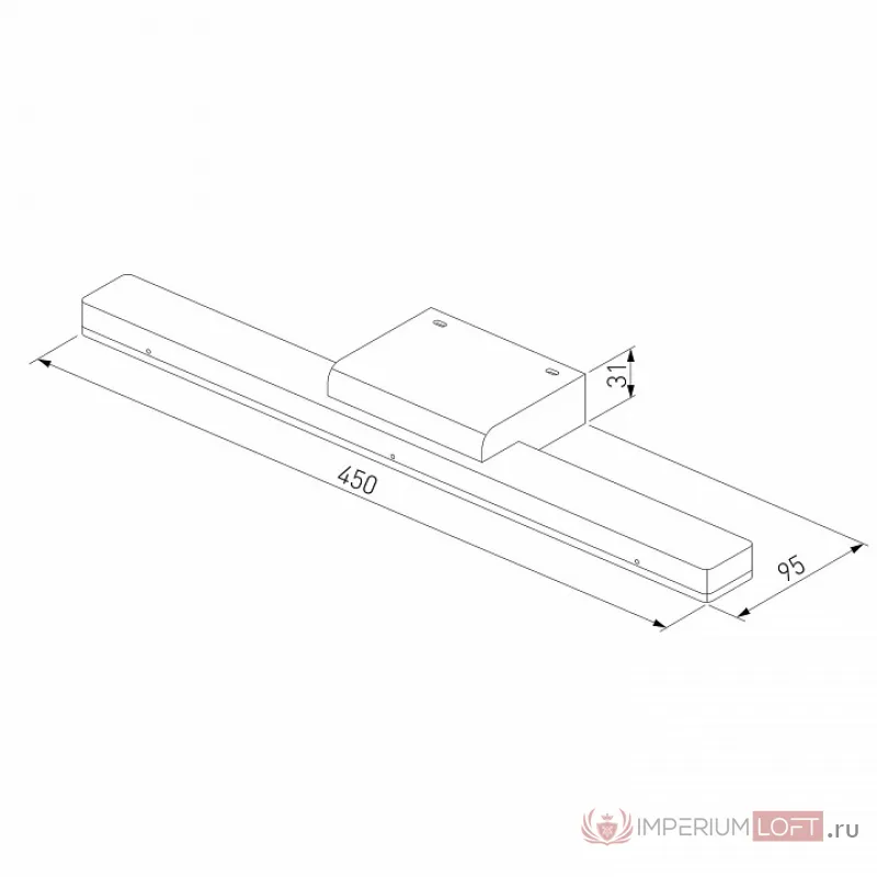 Подсветка для зеркала Elektrostandard Protect a052871 Цвет плафонов черный от ImperiumLoft