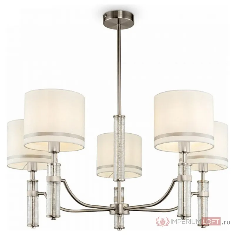 Подвесная люстра Freya Albero FR5108PL-05N Цвет плафонов белый Цвет арматуры никель от ImperiumLoft