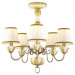 Люстра на штанге Arte Lamp Benessere A9570PL-5WG Цвет арматуры золото Цвет плафонов белый от ImperiumLoft