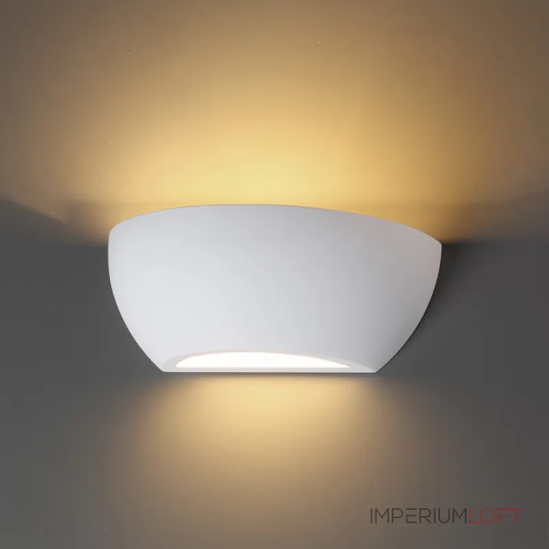 Накладной светильник Odeon Light Gips 3551/1W Цвет арматуры белый Цвет плафонов белый Накладной светильник Odeon Light Gips 3551/1W Цвет арматуры белый Цвет плафонов белый