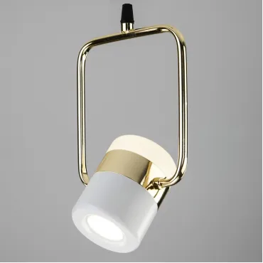 Подвесной светильник Eurosvet Oskar 50165/1 LED золото/белый Цвет арматуры золото Цвет плафонов белый от ImperiumLoft