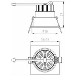 Встраиваемый светильник Deko-Light Orionis 565241 Цвет арматуры белый