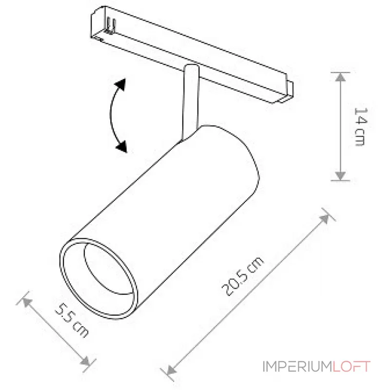 Трековый светильник Nowodvorski Lvm Spot 10147 от ImperiumLoft