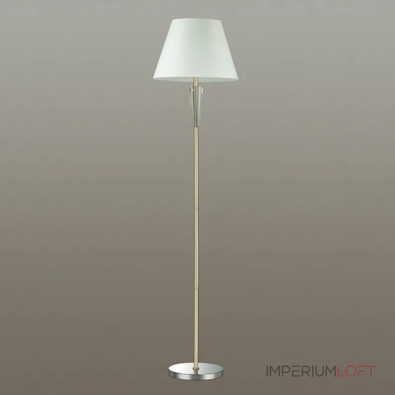 Торшер Lumion Loraine 3733/1F Цвет арматуры золото Цвет плафонов белый