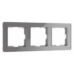 Рамка на 3 поста Werkel Acrylic графит W0032704 от ImperiumLoft