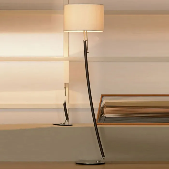 Торшер Lussole Silvi LSC-7105-01 Цвет арматуры никель Цвет плафонов кремовый от ImperiumLoft