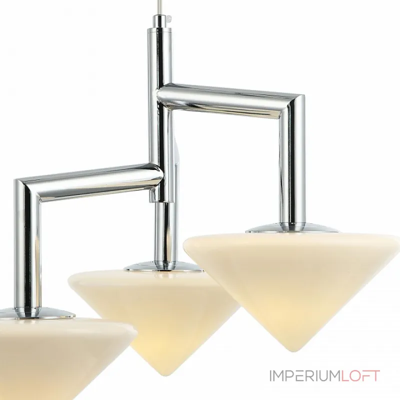 Подвесная люстра Stilfort Pilze 2115/09/03P Цвет плафонов белый Цвет арматуры хром Подвесная люстра Stilfort Pilze 2115/09/03P Цвет плафонов белый Цвет арматуры хром