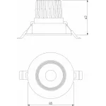 Встраиваемый светильник Elektrostandard Even a065459