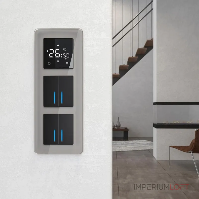 Рамка на 3 поста Werkel Elite (дымчатый, стекло) W0032417 от ImperiumLoft