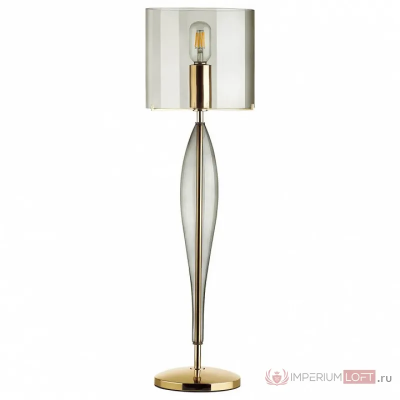 Настольная лампа декоративная Odeon Light Tower 4850/1T Цвет плафонов серый Цвет арматуры золото от ImperiumLoft