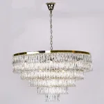 Подвесная люстра Newport 10120 10129+17/C gold Цвет арматуры золото Цвет плафонов прозрачный от ImperiumLoft