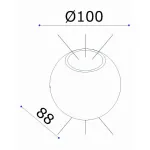 Накладной светильник Donolux DL18442 DL18442/12 Black R Dim