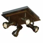 Спот Lussole Novara LSL-7101-04 Цвет арматуры бронза Цвет плафонов бронза от ImperiumLoft