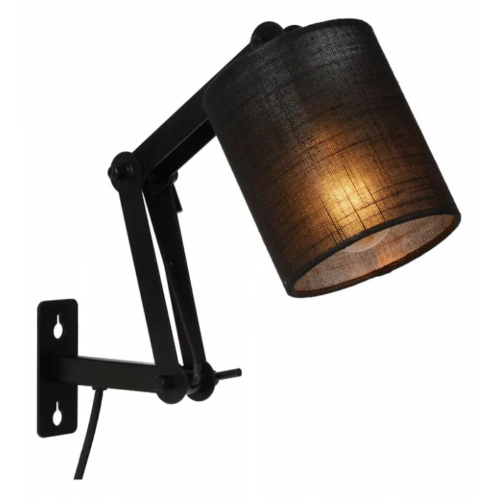 Бра Lucide Tampa 45292/81/30 Цвет плафонов черный Цвет арматуры черный от ImperiumLoft