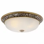 Накладной светильник Arte Lamp Torta A7143PL-3SB Цвет арматуры серебро Цвет плафонов белый от ImperiumLoft
