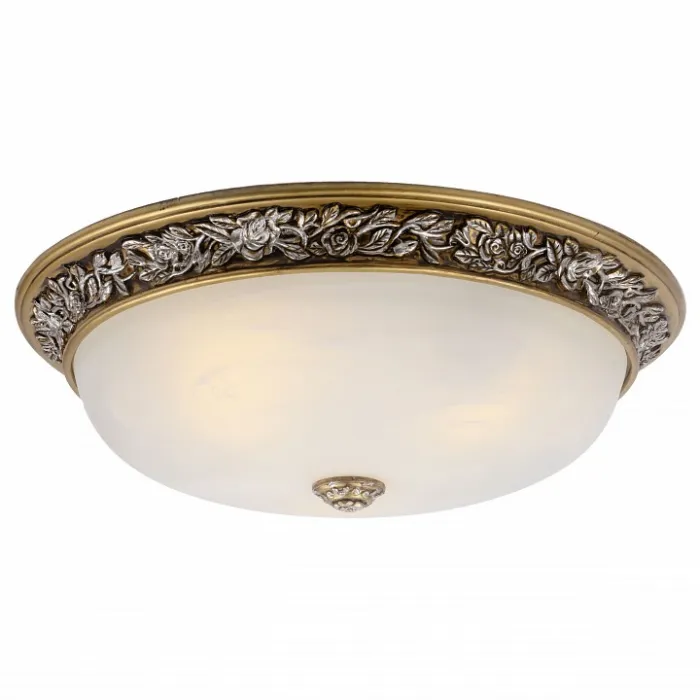 Накладной светильник Arte Lamp Torta A7143PL-3SB Цвет арматуры серебро Цвет плафонов белый от ImperiumLoft