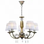 Подвесная люстра TopLight Gertrude TL1138-5H Цвет арматуры бронза Цвет плафонов белый от ImperiumLoft