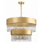 Подвесная люстра ST-Luce Contatto SL1225.203.09 Цвет арматуры золото Цвет плафонов прозрачный от ImperiumLoft