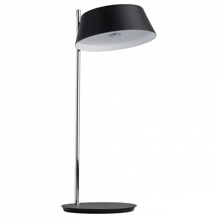 Настольная лампа офисная MW-Light Ривз 3 674030701 Цвет арматуры хром Цвет плафонов черный от ImperiumLoft