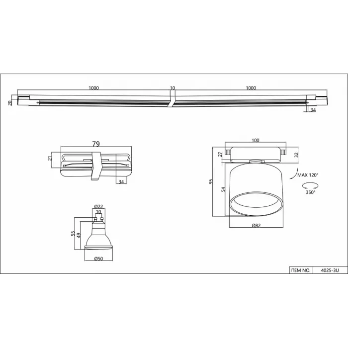 Комплект трековый Favourite Imago 4025-3U от ImperiumLoft