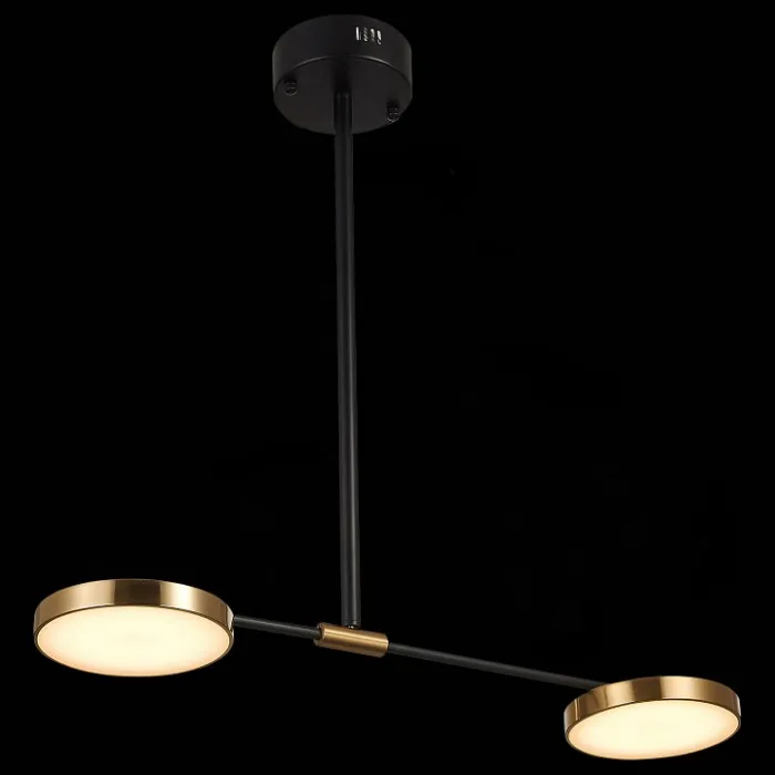 Светильник на штанге ST-Luce Farone SL1605.403.02 Цвет плафонов латунь Цвет арматуры черный от ImperiumLoft