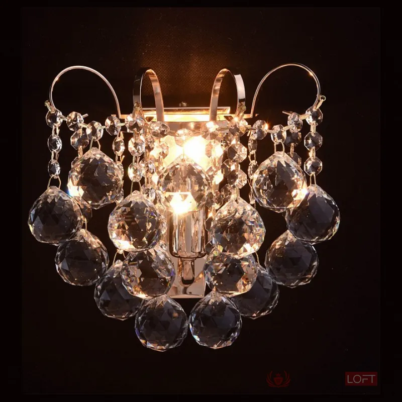 Бра MW-Light Жемчуг 9 232028101 Цвет арматуры золото Цвет плафонов прозрачный от ImperiumLoft