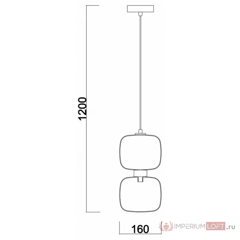 Подвесной светильник Freya Lumen FR5215PL-01BS от ImperiumLoft