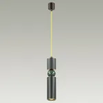 Подвесной светильник Odeon Light Sakra 4075/5L Цвет арматуры черный Цвет плафонов золото от ImperiumLoft