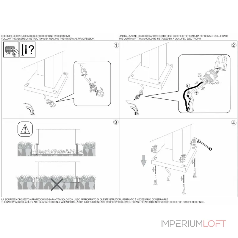 Наземный низкий светильник Ideal Lux Titano TITANO PT1 SMALL GRANITO Наземный низкий светильник Ideal Lux Titano TITANO PT1 SMALL GRANITO