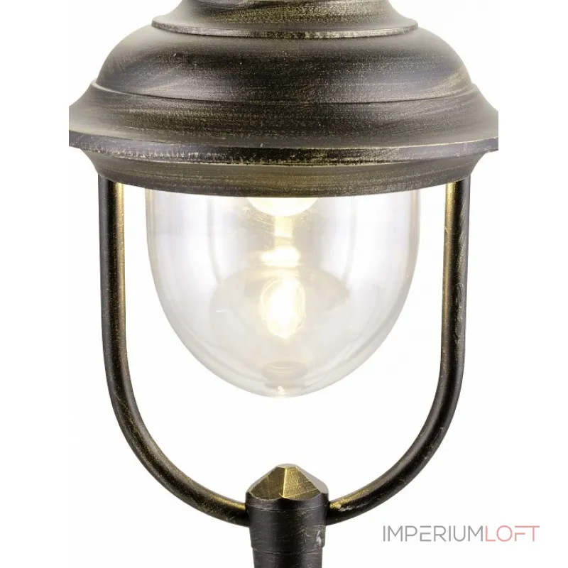 Наземный низкий светильник Arte Lamp Barcelona A1484FN-1BN Цвет арматуры золото Цвет плафонов прозрачный