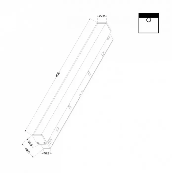 Встраиваемый светильник Maytoni Basis TR030-2-12W3K-B от ImperiumLoft