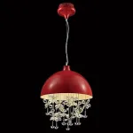 Подвесной светильник DeLight Collection Crystal Light MD2551/15 red Цвет арматуры красный Цвет плафонов красный от ImperiumLoft