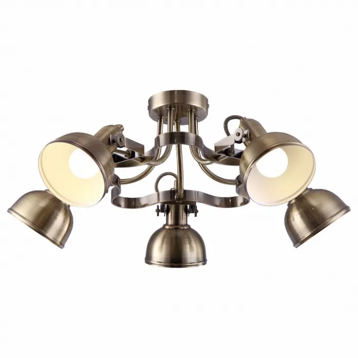 Люстра на штанге Arte Lamp Martin A5216PL-5AB Цвет арматуры бронза Цвет плафонов бронза от ImperiumLoft