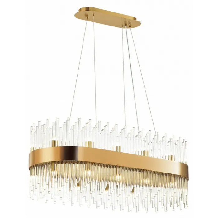 Подвесной светильник Odeon Light Focco 4722/24 Цвет арматуры золото Цвет плафонов прозрачный от ImperiumLoft