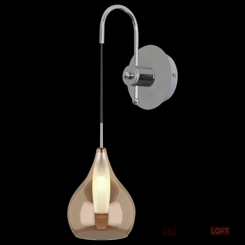 Бра Lightstar Pentola 803533 Цвет арматуры хром Цвет плафонов янтарный от ImperiumLoft