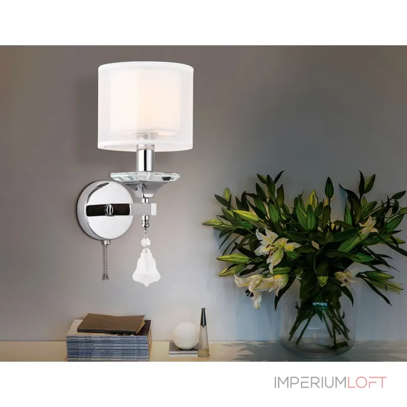 Бра Ambrella Traditional 5 TR4541 Цвет арматуры хром Цвет плафонов белый Бра Ambrella Traditional 5 TR4541 Цвет арматуры хром Цвет плафонов белый